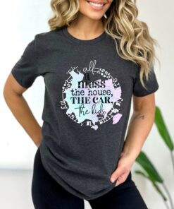 funny mom life shirt its all a mess tee my hair my shirt my life graphic t shirt for moms unique quote tee kq8aj