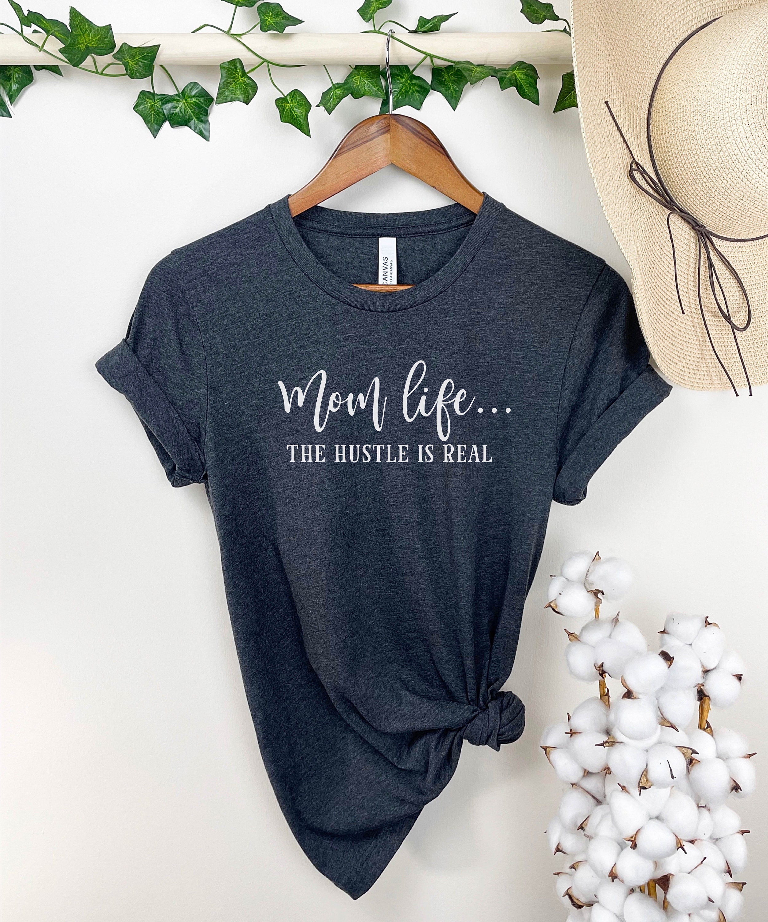 funny mom life shirt the hustle is real best mom ever shirt for mothers day gifts cool mom t shirt vtgiz