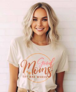 funny mom life t shirt good moms say bad words vintage tee best mom ever shirt mothers day gift for mom to be hk9qi