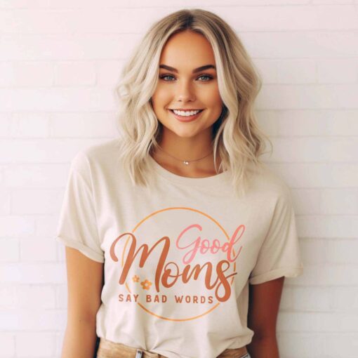 funny mom life t shirt good moms say bad words vintage tee best mom ever shirt mothers day gift for mom to be hk9qi