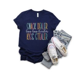 funny mom life t shirt snack dealer boo boo healer kiss stealer best mom ever shirt for mothers day 2022 xudlz