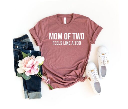 funny mom of two pregnancy shirt zoo theme cute mom life t shirt new mom gift petting zoo humor tee