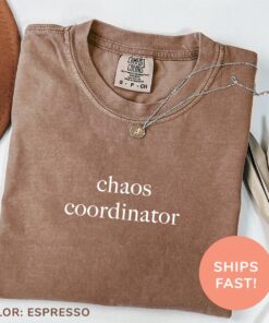 funny mom shirt for chaos coordinators and tiny human herders teacher shirts for moms and babysitters cgo2l