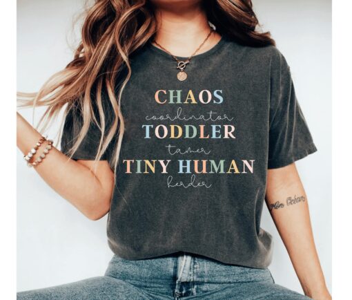 funny mom shirt for daycare teachers nanny and kindergarten with humorous teacher tee perfect for moms in childcare jyz7t
