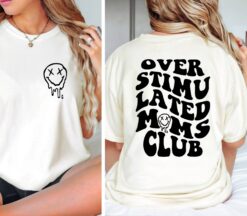funny mom shirt for overstimulated moms club cute retro best mom t shirt cool mom life tee for mothers day fgxqg
