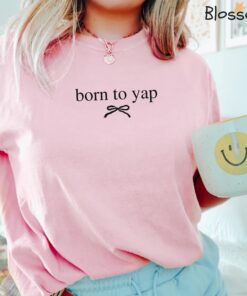 funny mom shirt for professional yappers vintage sarcastic meme tee with bow girly aesthetic style h1ldr