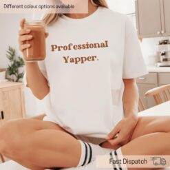 funny mom shirt for women retro boho style cute minimalist yapper t shirt gift for girlfriend wife mothers day zng60