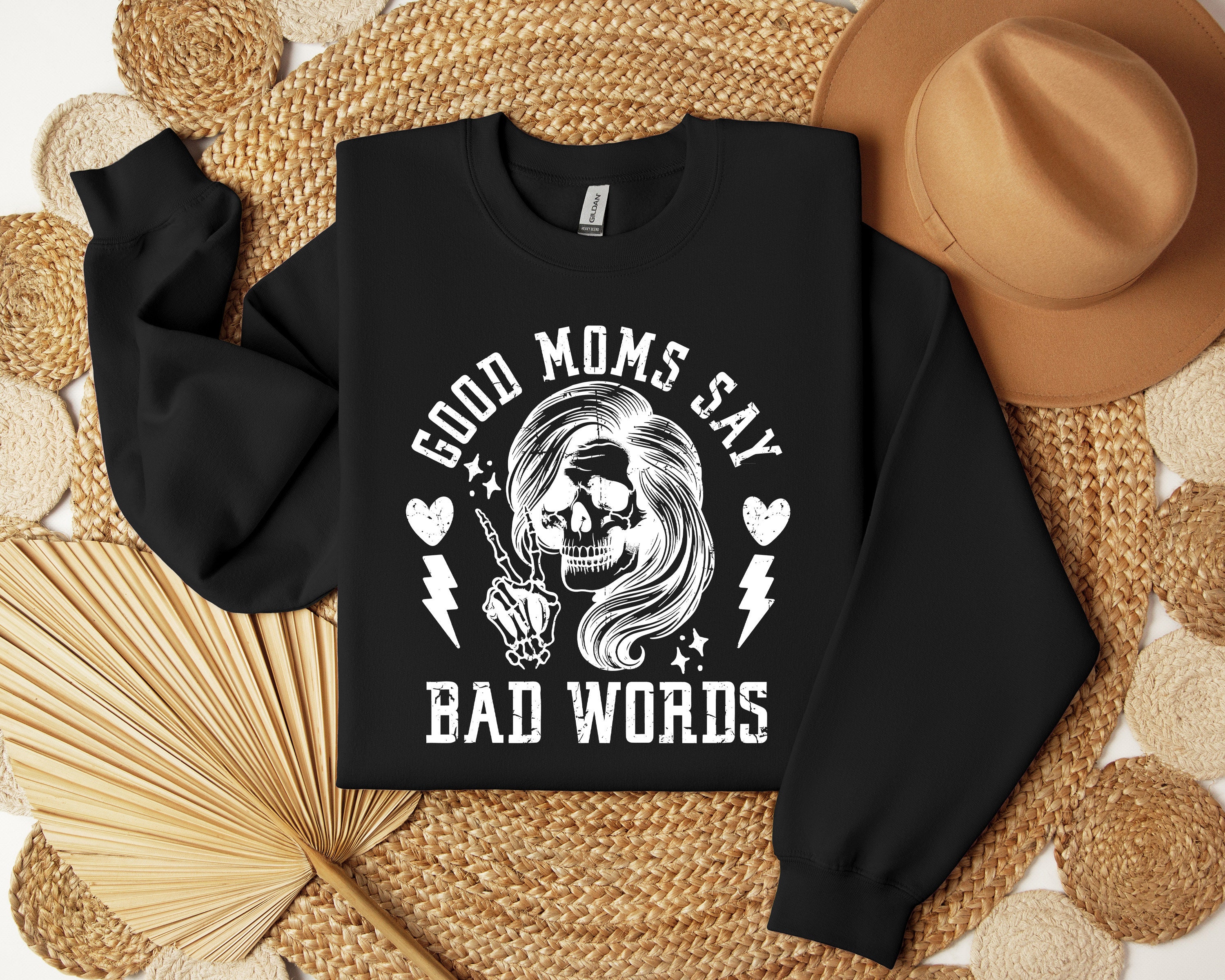 funny mom shirt good moms say bad words sweatshirt for mothers day gifts unique mom humor tee with skull design av48t scaled