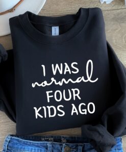 funny mom shirt i was normal 4 kids ago t shirt cute mom life tee for mothers day gifts best mom ever shirts kjtke