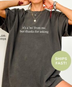 funny mom shirt its a no from me but thanks for asking sarcastic humor t shirt for women adult humor gift syphr