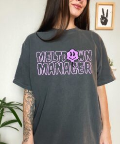 funny mom shirt meltdown manager tee for women trendy mama t shirt ideal for toddler moms and mothers day gifts 7ptss