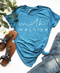 funny mom shirt milk machine tee for new moms promoted to mommy perfect for mothers day gifts and mom life outfits t3f1h