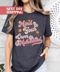 funny mom shirt mind your own business boho floral mama t shirt for mom life unique mothers day gift 9rbf6