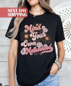 funny mom shirt mind your own business boho floral mama t shirt for mom life unique mothers day gift zuiwb