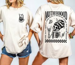 funny mom shirt motherhood rocks skeleton design best mom ever t shirt for mothers day unique rocker mom gift cs7iv