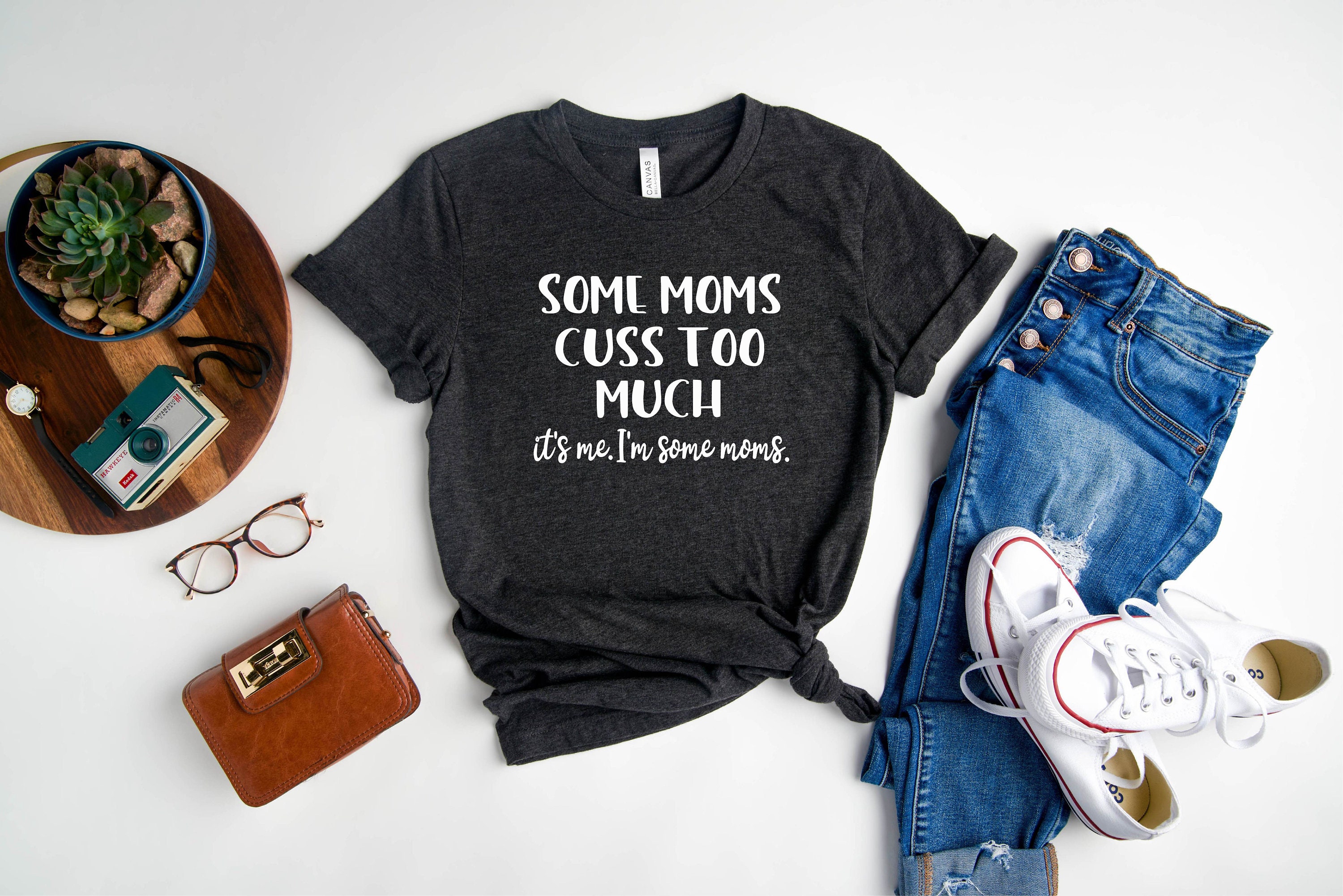 funny mom shirt some moms cuss too much t shirt for mom life sarcastic humor perfect for mothers day or mom to be uxnca scaled