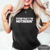 Funny Mom Shirt with Sayings for Baby Shower Gift Cute Mom T-Shirt for Best Mom Ever and Mom Life Celebrations