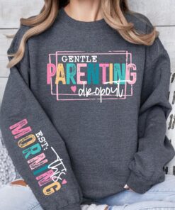 funny mom sweatshirt gentle parenting dropout hoodie for mothers day baby reveal gift for her li1pp