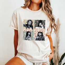 funny mom vibes thug life shirt retro tee for mothers day best mom ever gift cute trendy mom life shirt 1x6qs