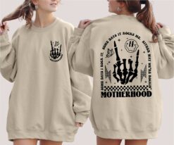 funny motherhood sweatshirt some day i rock it retro skeleton mom shirt unique gift for moms and mothers day 0qnbp