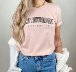funny motherhood university shirt for moms best mom ever t shirt unique mothers day gift cute mom life tee wknsm