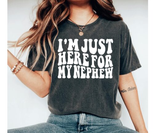 funny nephew shirt for new aunts cute gift idea for auntie future aunt t shirt unique aunt gifts from nephew