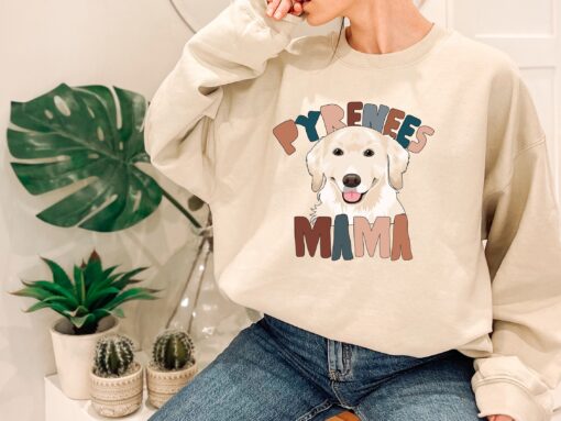 funny pyrenees mama shirt for dog lovers pet mama t shirt unique dog lover gift for mothers day uvbae