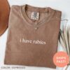 funny rabies shirt for women dark humor sarcasm t shirt unhinged meme graphic tee unique humor apparel jpxda