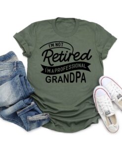 funny retired grandpa shirt professional grandpa t shirt best fathers day gift for dad unique grandpa shirt hszar