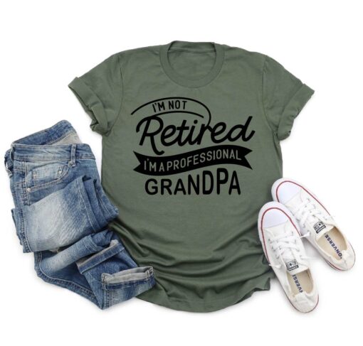 funny retired grandpa shirt professional grandpa t shirt best fathers day gift for dad unique grandpa shirt hszar