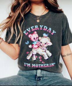 funny retro mom shirt everyday im motherin tee cute mom life shirt for mothers day and baby shower gifts pbnwr