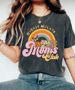 funny retro mom shirt overstimulated moms club cute t shirt for mothers day gifts best mom ever shirt 3dh8a