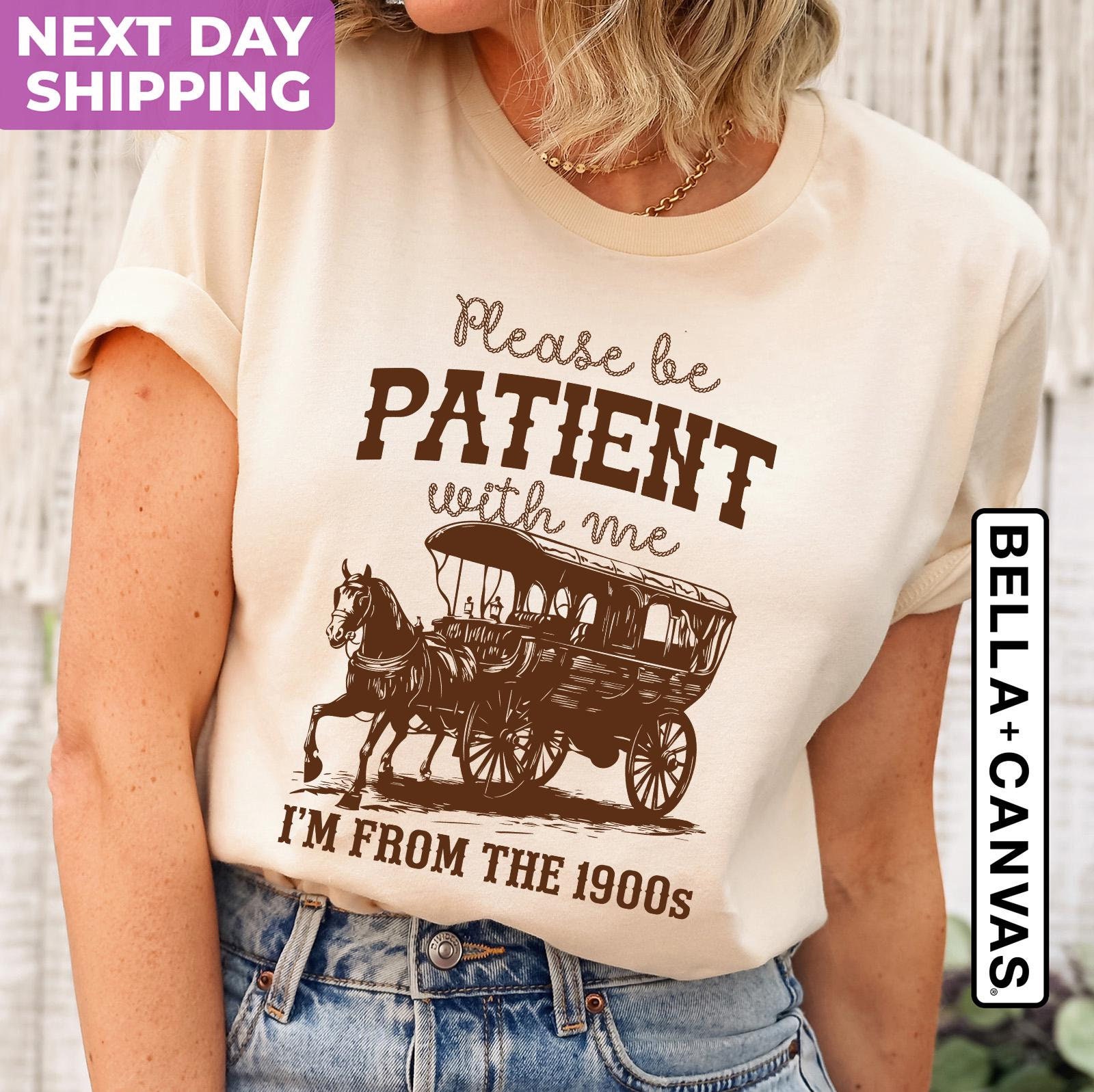 funny retro mom shirt please be patient im from the 1900s graphic tee vintage meme t shirt for moms gligq