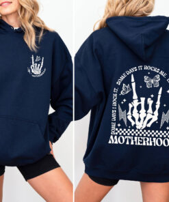 funny rocking motherhood skeleton hoodie for moms trendy mom life apparel unique mothers day gift idea ektok