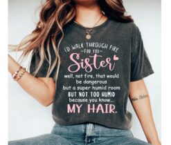 funny sister shirt for big and little sisters unique gifts for sister with humorous sayings aunt shirt bscyu