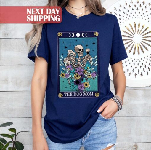 funny skeleton dog mom shirt for dog lovers new dog mom gift cute mama t shirt unique gift for dog moms cdwqk