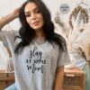 Funny Slay At Home Mom Shirt for Mom Life Mothers Day Gift Hustler Mom T-Shirt Best Mom Ever Cute Moms Shirts