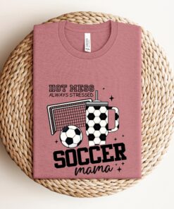 funny soccer mama shirt always stressed cute mom life tee for game night soccer moms personalized gift idea 3jekk