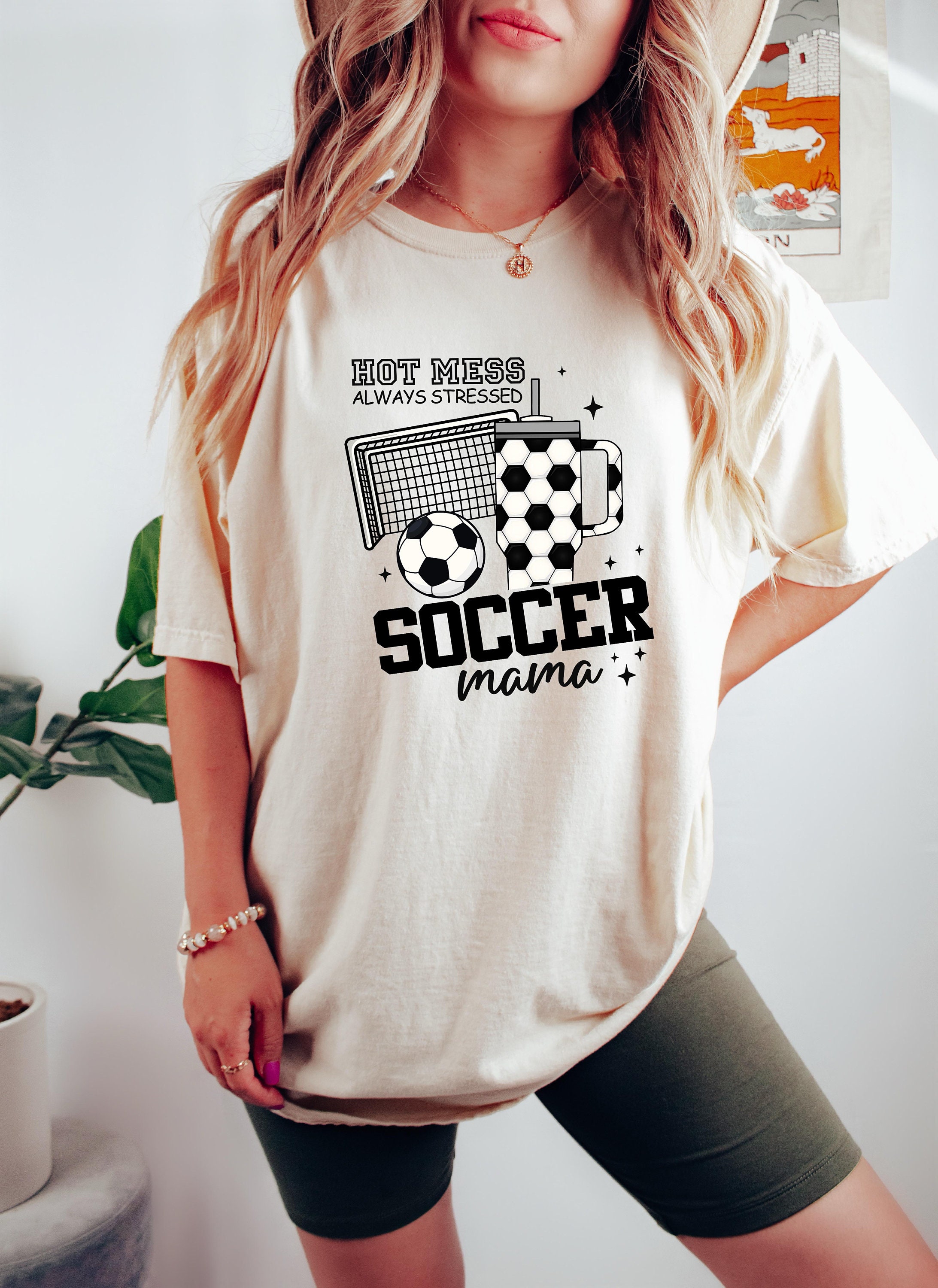 funny soccer mama shirt always stressed cute mom life tee for game night soccer moms personalized gift idea h4ghd scaled