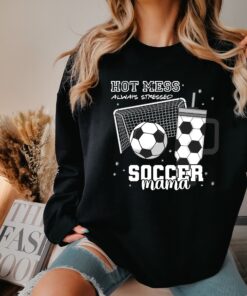 funny soccer mama shirt for game night always stressed cute colorful mom life sweatshirt best mom ever t shirt m9qod