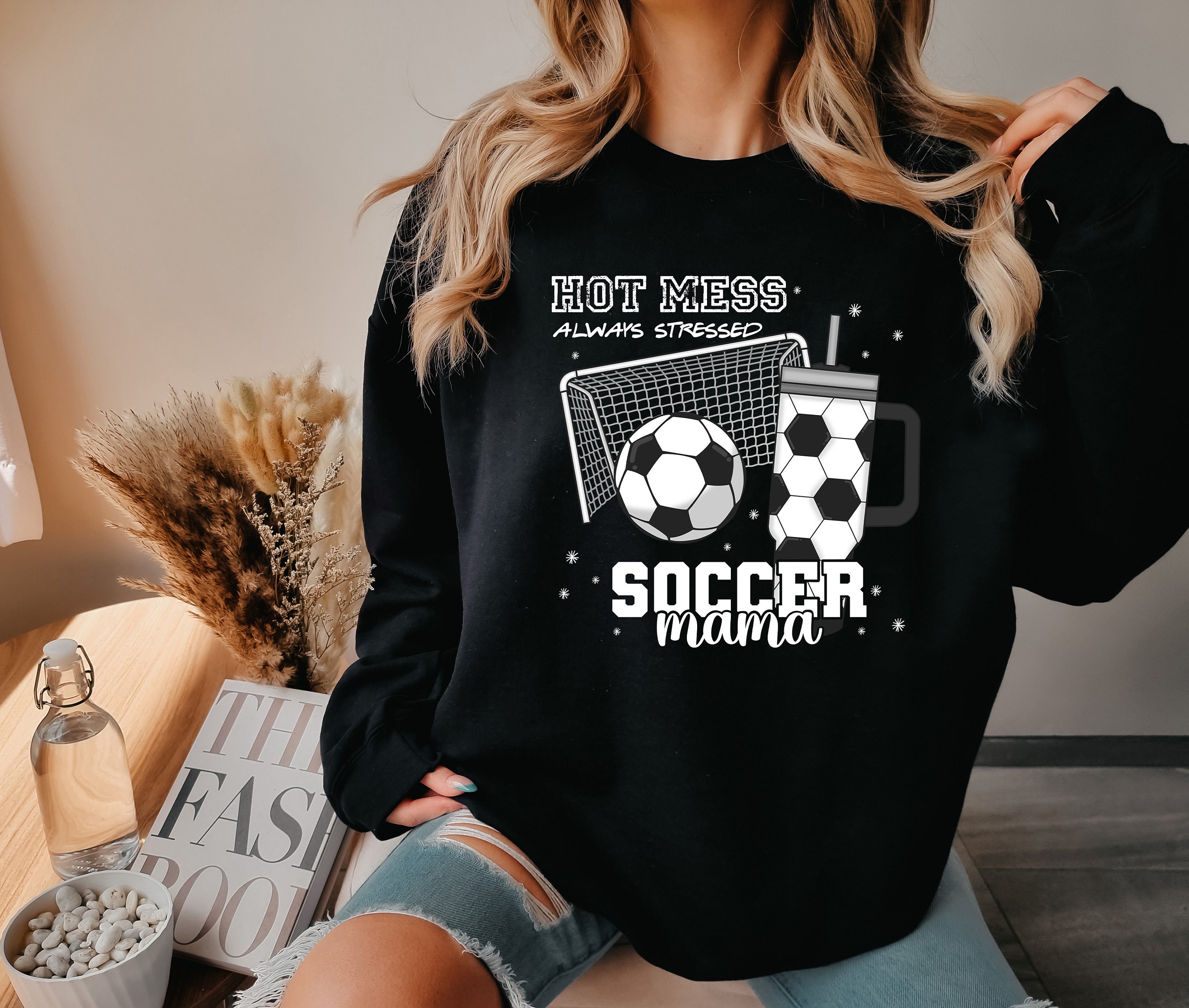 funny soccer mama shirt for game night always stressed cute colorful mom life sweatshirt best mom ever t shirt m9qod scaled