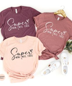 funny super mom life t shirt for mothers day sarcastic mom shirt best mom ever gift cute mommy crewneck top cfhgr