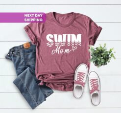 funny swim mom t shirt for women sports mom life shirt cute mama t shirts family shirts for swimmer moms uaffh scaled