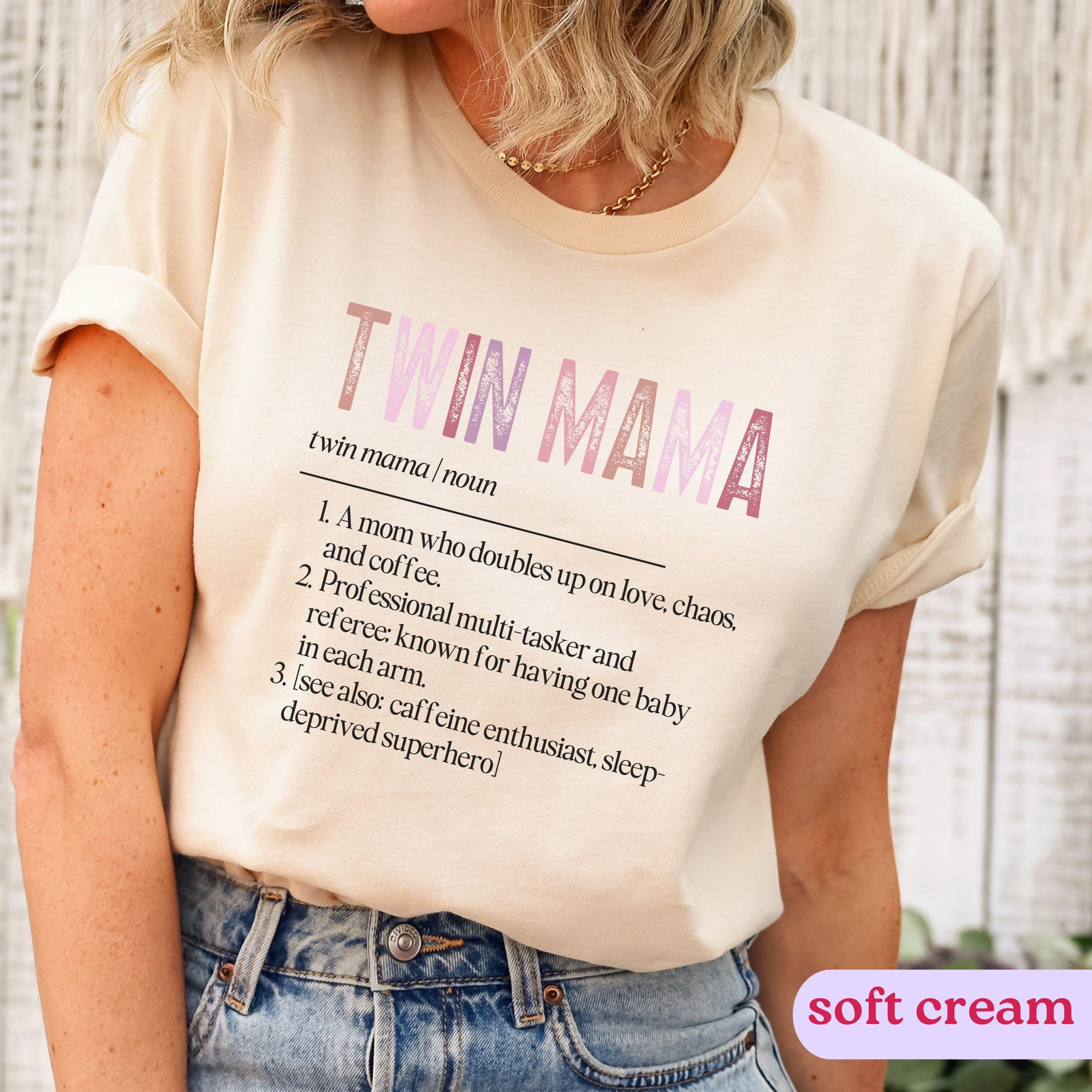 funny twin mama definition shirt for moms of twins perfect for mothers day twin reveal t shirt unique gift idea c2hvn