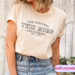 funny twin mama shirt custom est tortured twin moms department mothers day t shirt unique gift for twin mothers bjddp scaled