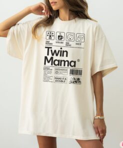 funny twin mom shirt for twin mama announcement and reveal best gifts for expecting twin moms comfort colors tee ezdwr