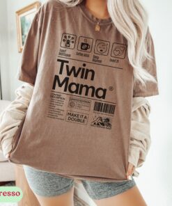 funny twin mom shirt for twin mama announcement and reveal unique gifts for expecting twin moms comfort colors tee 9s61x