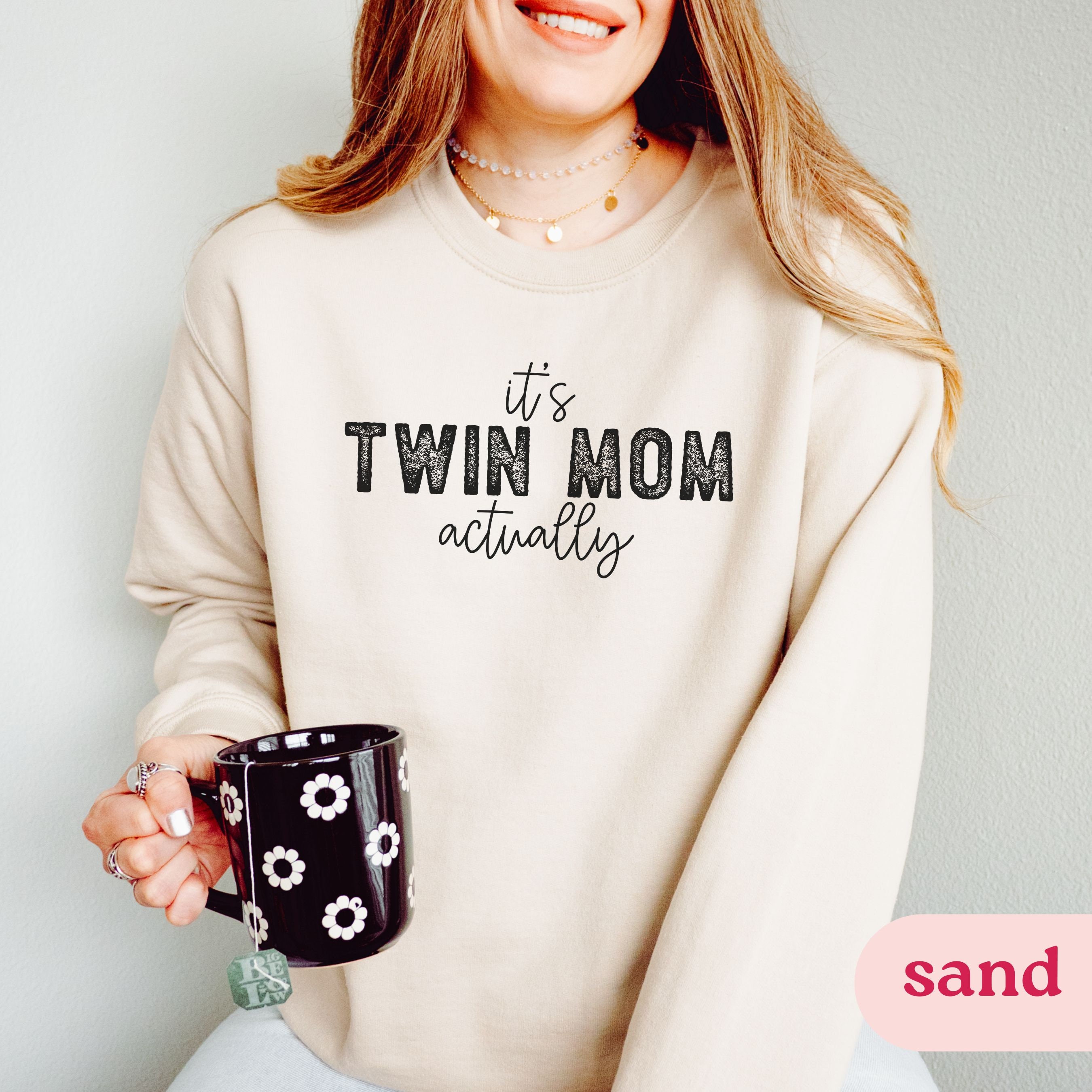 funny twin mom sweatshirt for twin announcement and reveal mother of twins pullover unique gift for twin mamas 9uosp