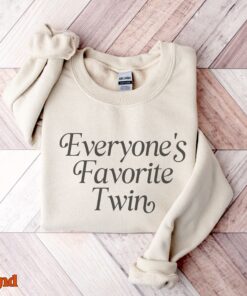 funny twin sweatshirt for siblings unisex adult crewneck sarcastic gifts for twins family apparel twzbd