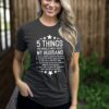 funny wife shirt 5 things you should know about my husband tee best wife shirt unique gift for wife nitia